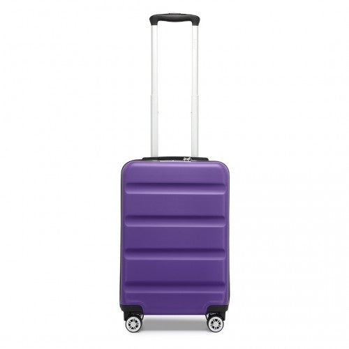 Kono 19" KSK2482 - Stylish Horizontal Engraved Hard Shell ABS+PC Cabin Carry-On Suitcase with TSA Lock