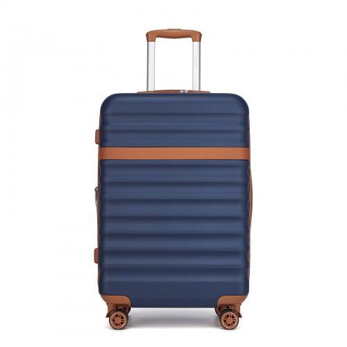 Kono 24" KSK2484 - Expandable Lightweight Hard Shell ABS+PC Check-In Suitcase with TSA Lock Ideal for Extended Trips and Secure Travel