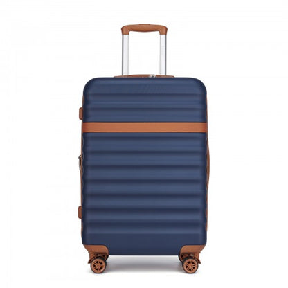 Kono 24" KSK2484 - Expandable Lightweight Hard Shell ABS+PC Check-In Suitcase with TSA Lock Ideal for Extended Trips and Secure Travel
