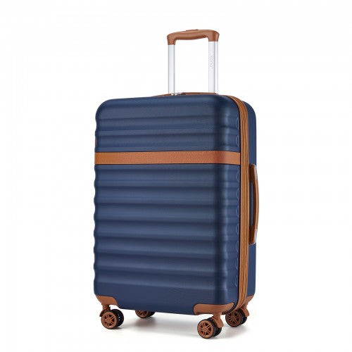 Kono 28" KSK2484 - Expandable Lightweight Hard Shell ABS+PC Check-In Suitcase with TSA Lock Ideal for Extended Trips and Secure Travel