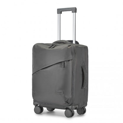 KSK2491 - Kono 20 Inch Lightweight Soft Shell Carry On Cabin Size Suitcase with TSA Lock and Separate Wet/Dry Compartment