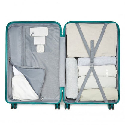 Kono 28" KSK2492 - PP Hardshell Checked Luggage - Lightweight Suitcase with TSA Lock, 360° Spinner Wheels