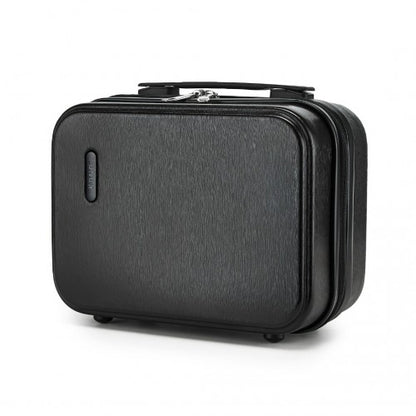 KSK2493 - Kono 12 inch Hard Shell Cosmetic Case – Durable Travel Makeup Organizer with YKK Zipper - Black