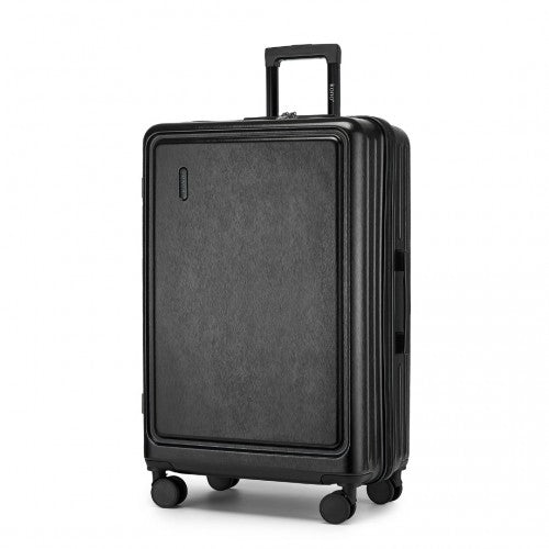 KSK2493 - Kono Durable 28 Inch ABS+PC Hardshell Suitcase with TSA Lock Lightweight Travel Luggage with 360° Spinner Wheels - Black