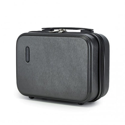 KSK2493 - Kono 12 inch Hard Shell Cosmetic Case – Durable Travel Makeup Organizer with YKK Zipper - Grey