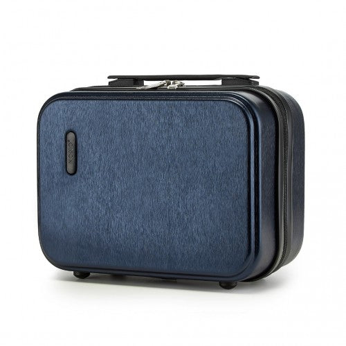 KSK2493 - Kono 12 inch Hard Shell Cosmetic Case – Durable Travel Makeup Organizer with YKK Zipper - Navy
