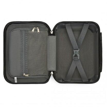 KSK2493 - Kono 12 inch Hard Shell Cosmetic Case – Durable Travel Makeup Organizer with YKK Zipper - Navy