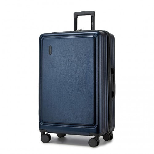 KSK2493 - Kono Durable 28 Inch ABS+PC Hardshell Suitcase with TSA Lock Lightweight Travel Luggage with 360° Spinner Wheels - Navy