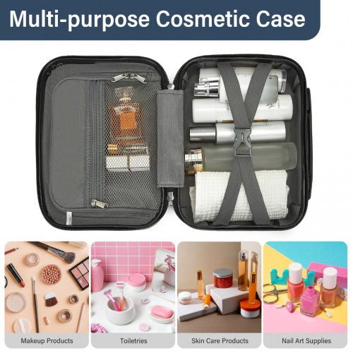 KSK2493 - Kono Durable ABS+PC Hardshell Luggage Set with TSA Lock 360° Spinner Wheels 4-Piece Set 20/24/28 And Vanity Case - Navy