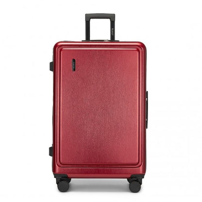 KSK2493 - Kono Durable 28 Inch ABS+PC Hardshell Suitcase with TSA Lock Lightweight Travel Luggage with 360° Spinner Wheels - Burgundy