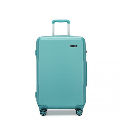 KSK2494 - Kono 24 Inch Minimalist Hard Shell ABS+PC Check-In Suitcase with TSA Lock 360° Spinner Wheels - Blue
