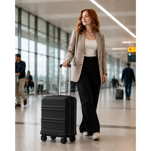 KSK2581 - Kono 16 Inch ABS+PC Compact Cabin Suitcase – Lightweight Hard Shell Carry-On with Spinner Wheels