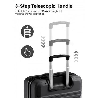 KSK2581 - Kono 16 Inch ABS+PC Compact Cabin Suitcase – Lightweight Hard Shell Carry-On with Spinner Wheels