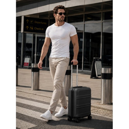 KSK2581 - Kono 16 Inch ABS+PC Compact Cabin Suitcase – Lightweight Hard Shell Carry-On with Spinner Wheels
