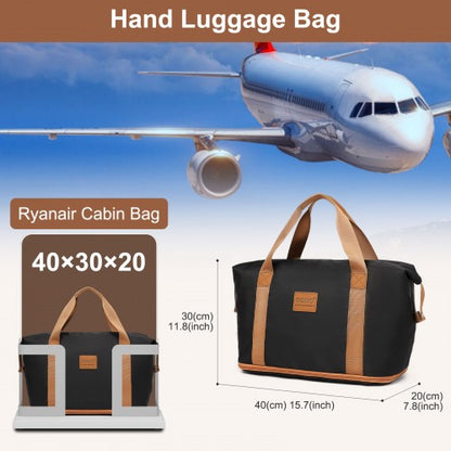 KSK2592+EA2212 - Kono 20 Inch ABS+PC Hard Shell Cabin Suitcase Set with Travel Bag & Toiletry Pouch