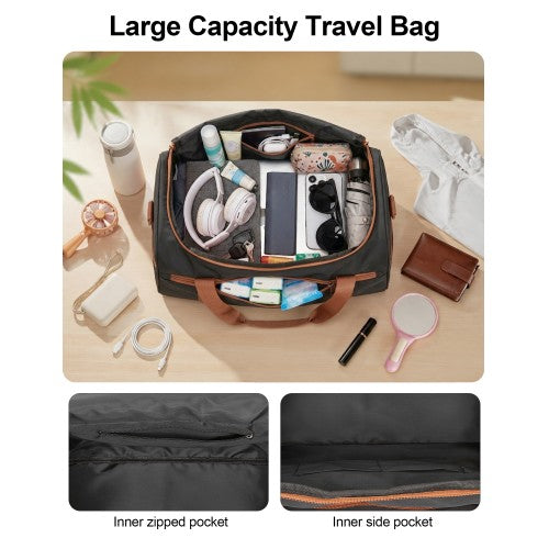 KSK2592+TVK2521 - Kono 20 Inch ABS+PC Cabin Suitcase with Travel Bag, Carry-On Luggage Set