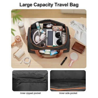 KSK2592+TVK2521 - Kono 20 Inch ABS+PC Cabin Suitcase with Travel Bag, Carry-On Luggage Set