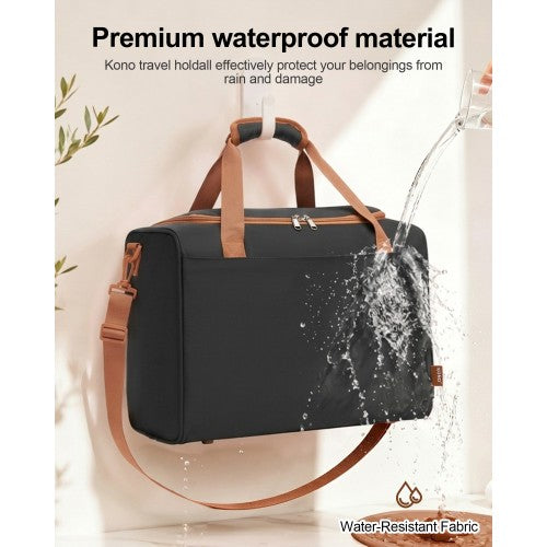KSK2592+TVK2521 - Kono 20 Inch ABS+PC Cabin Suitcase with Travel Bag, Carry-On Luggage Set