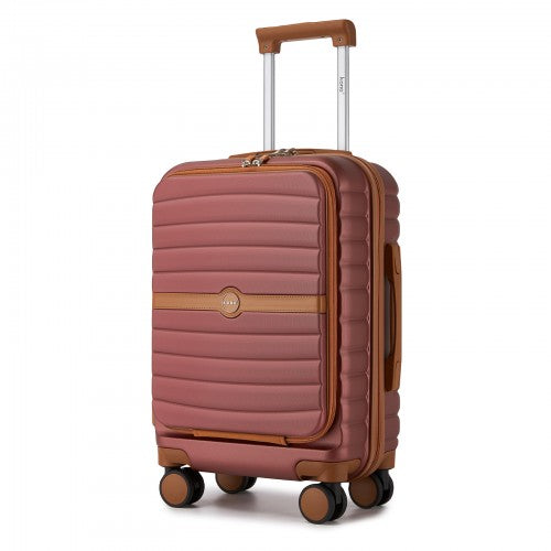 KSK2592 - Kono 21-Inch Front-Opening Cabin Suitcase with 15.6-Inch Laptop Compartment