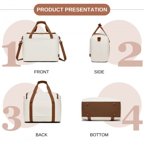KSK2592+TVK2521 - Kono 20 Inch ABS+PC Cabin Suitcase with Travel Bag, Carry-On Luggage Set