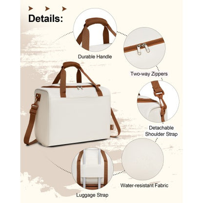 KSK2592+TVK2521 - Kono 20 Inch ABS+PC Cabin Suitcase with Travel Bag, Carry-On Luggage Set
