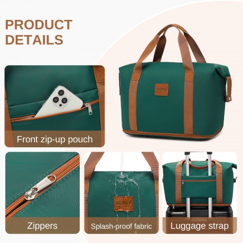 KSK2592+EA2212 - Kono 28 Inch Large ABS+PC Hard Shell Suitcase Set with Travel Bag & Toiletry Pouch
