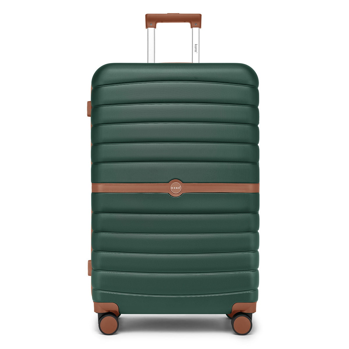 Kono 28" KSK2592 - ABS+PC Striped Design with Colour-Block Details Checked Luggage for Longer Travels