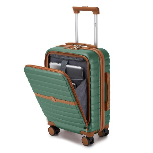 KSK2592 - Kono 21-Inch Front-Opening Cabin Suitcase with 15.6-Inch Laptop Compartment