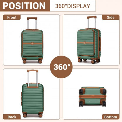 KSK2592 - Kono 21-Inch Front-Opening Cabin Suitcase with 15.6-Inch Laptop Compartment