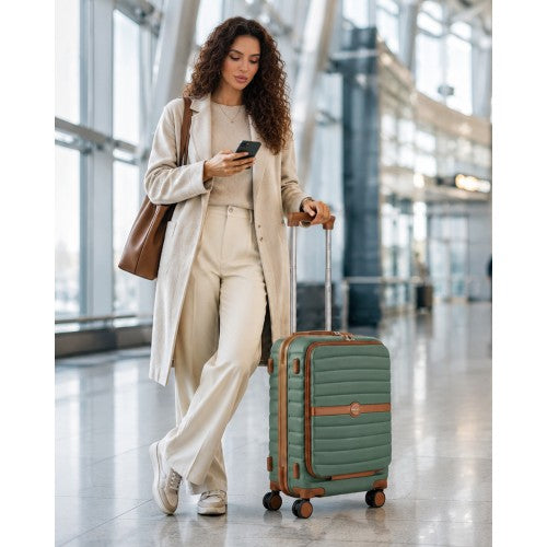 KSK2592 - Kono 21-Inch Front-Opening Cabin Suitcase with 15.6-Inch Laptop Compartment