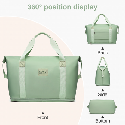 KSK2592+EA2212 - Kono 20 Inch ABS+PC Hard Shell Cabin Suitcase Set with Travel Bag & Toiletry Pouch