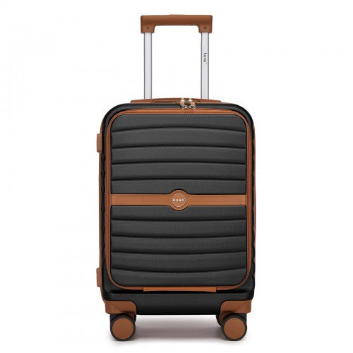 KSK2592 - Kono 21-Inch Front-Opening Cabin Suitcase with 15.6-Inch Laptop Compartment