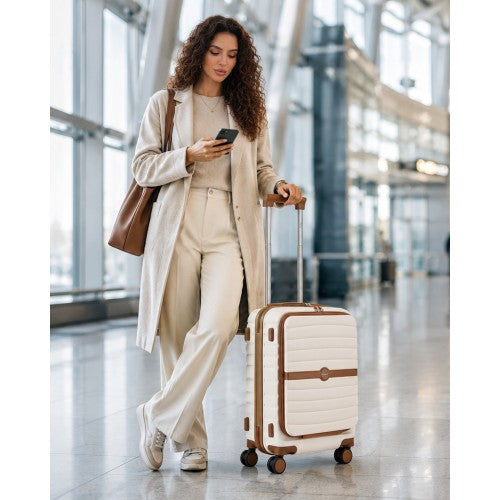 KSK2592 - Kono 21-Inch Front-Opening Cabin Suitcase with 15.6-Inch Laptop Compartment