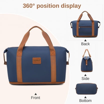 KSK2592+EA2212 - Kono 20 Inch ABS+PC Hard Shell Cabin Suitcase Set with Travel Bag & Toiletry Pouch