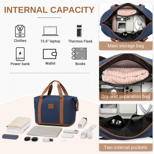 KSK2592+EA2212 - Kono 20 Inch ABS+PC Hard Shell Cabin Suitcase Set with Travel Bag & Toiletry Pouch