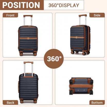 KSK2592 - Kono 21-Inch Front-Opening Cabin Suitcase with 15.6-Inch Laptop Compartment