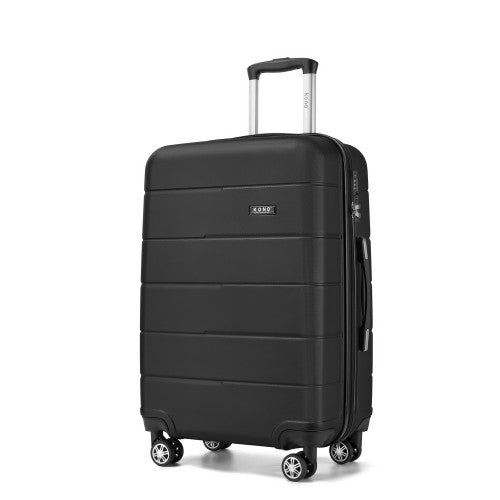 KSK2694 - Kono 24 Inch PC Hard Shell Suitcase, Check‑in Luggage with Silent Wheels & Organised Interior