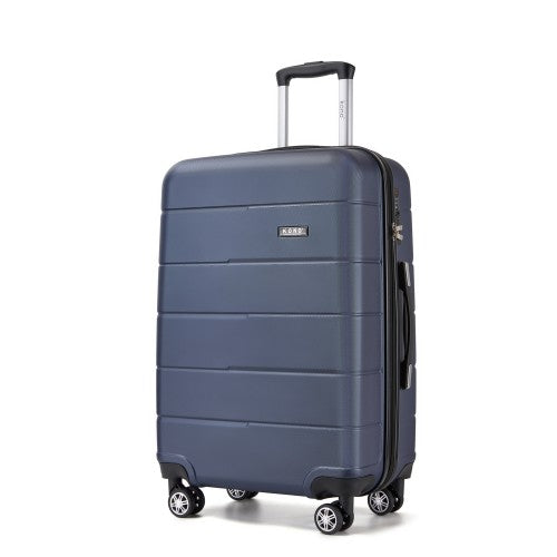 KSK2694 - Kono 24 Inch PC Hard Shell Suitcase, Check‑in Luggage with Silent Wheels & Organised Interior