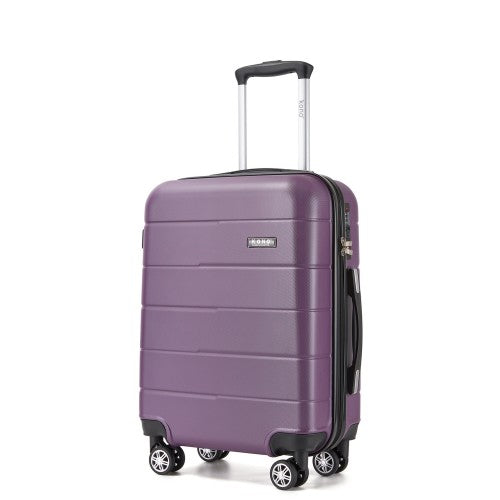 KSK2694 - Kono 20 Inch PC Hard Shell Suitcase, Carry-On Luggage with Silent Wheels & Organised Interior