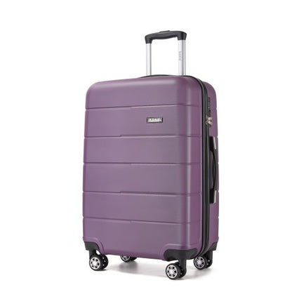 KSK2694 - Kono 24 Inch PC Hard Shell Suitcase, Check‑in Luggage with Silent Wheels & Organised Interior