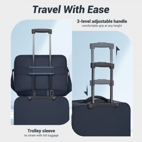 KSN2586 20-inch navy luggage set – detail view 6