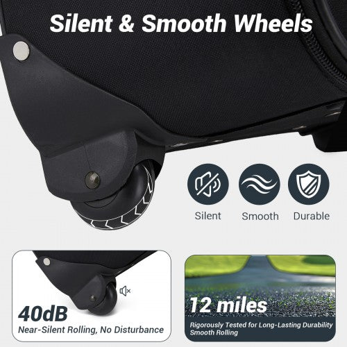 KSN2586 20-inch black luggage set – detail view 7