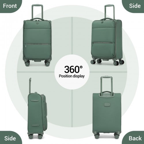KSN2593 20/26/30-inch green luggage set – set view