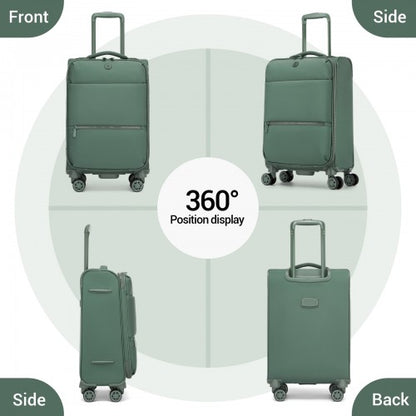 KSN2593 20/26/30-inch green luggage set – set view