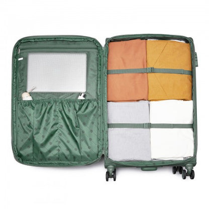 KSN2593 20/26/30-inch green luggage set – set view