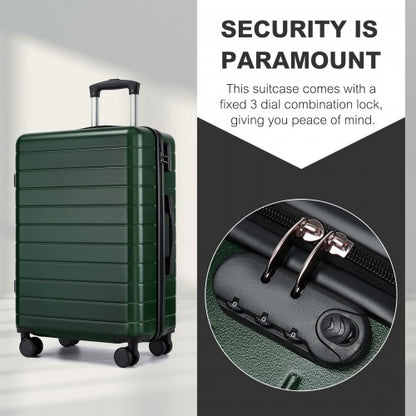 KSN2691 24-inch green and black suitcase – detail view 24