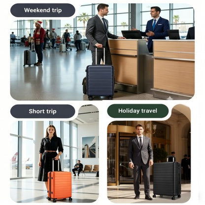 KSN2691 24-inch navy and black suitcase – detail view 24