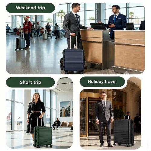 KSN2691 24-inch green and black suitcase – detail view 24