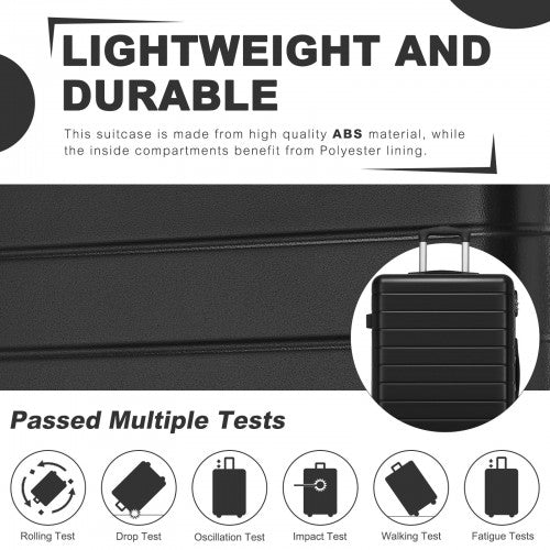 KSN2691 24-inch black suitcase – detail view 24
