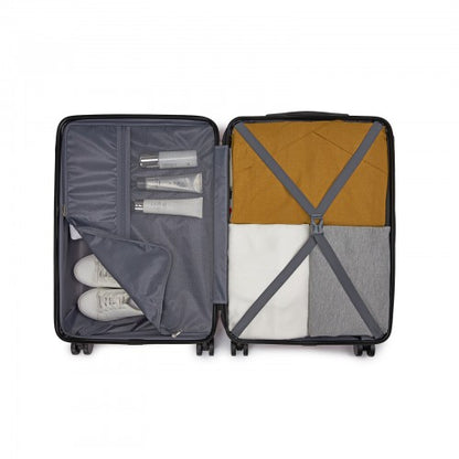 KSN2691 24-inch navy and black suitcase – detail view 24